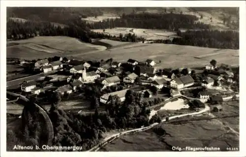 Ak Altenau Saulgrub in Oberbayern, Fliegeraufnahme