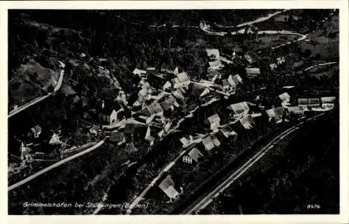 Ak Grimmelshofen Stühlingen im Schwarzwald Baden, Fliegeraufnahme