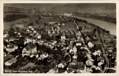 Ak Murg am Hochrhein Baden, Fliegeraufnahme