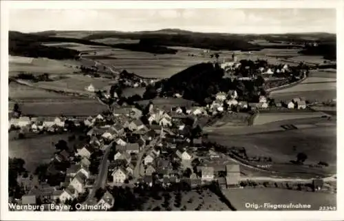 Ak Wernberg - Köblitz Bayerische Ostmark, Fliegeraufnahme