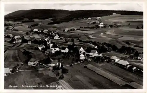 Ak Kappel Niedereschach im Schwarzwald Baden, Fliegeraufnahme