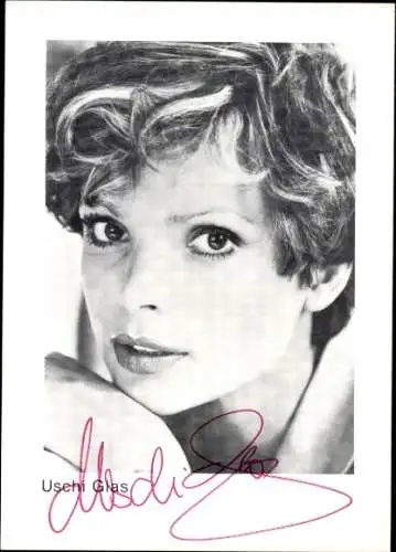 Ak Schauspielerin Uschi Glas, Portrait, Autogramm