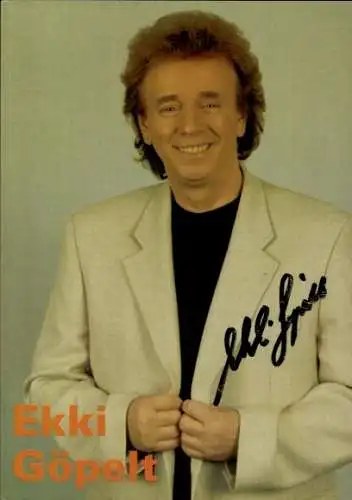 Ak Sänger Ekki Göpelt, Portrait, Autogramm