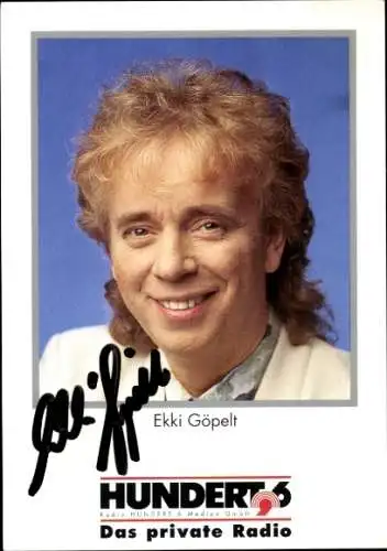Ak Sänger Ekki Göpelt, Portrait, Autogramm