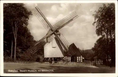 Ak Bielefeld in Nordrhein Westfalen, Bauern-Museum, Windmühle