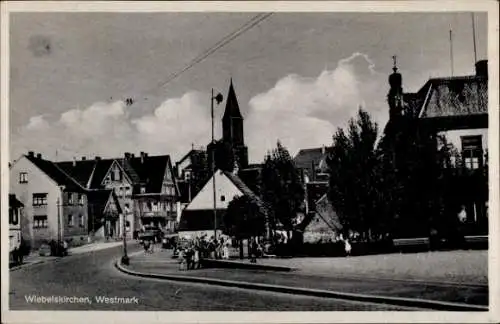 Ak Wiebelskirchen Neunkirchen im Saarland, Straßenpartie im Ort, Stadtansicht