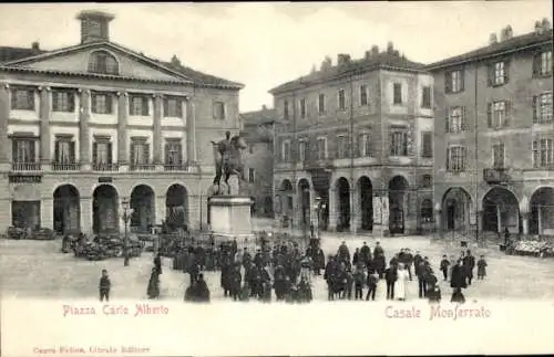 Ak Casale Monferrato Piemonte, Piazza Carlo Alberto