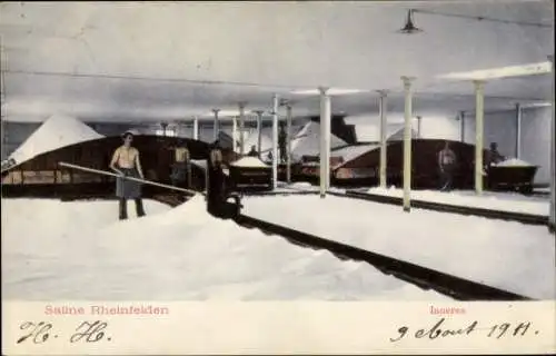 Ak Rheinfelden Kanton Aargau Schweiz, Saline, Innenansicht