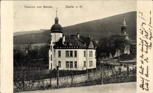 Ak Goslar am Harz, Pension von Netzer