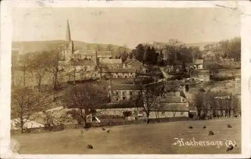 Ak Hathersage Derbyshire England, Gesamtansicht