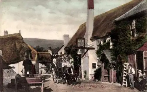 Ak Porlock Somerset England, Ship Inn