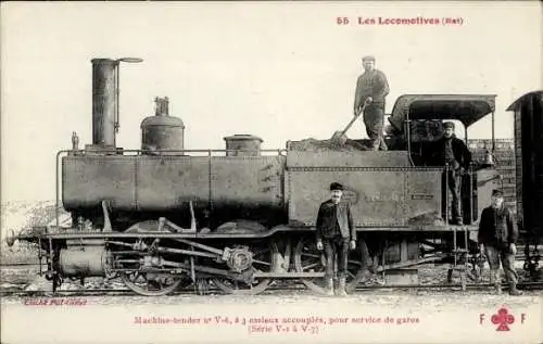 Ak Französische Eisenbahn, Lokomotive Nr. V6