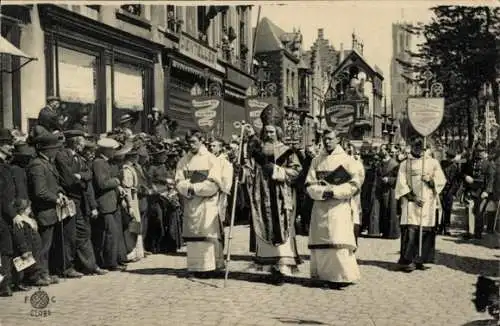 Ak Bruges Westflandern, Processie van't Heilig Bloed, St-Bonifacius, Aartsbisschop van Mentz