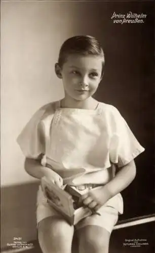 Ak Prinz Wilhelm von Preußen, Kinderportrait