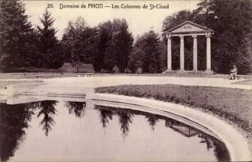 Ak Pinon Aisne, Colonnes de Saint Cloud