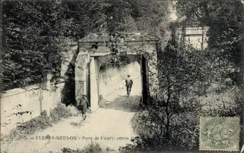 Ak Meudon Val Fleury Hauts de Seine, Porte de Fleury, Eingang