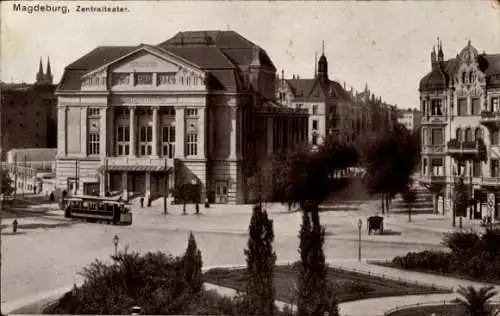 Ak Magdeburg an der Elbe, Zentraltheater