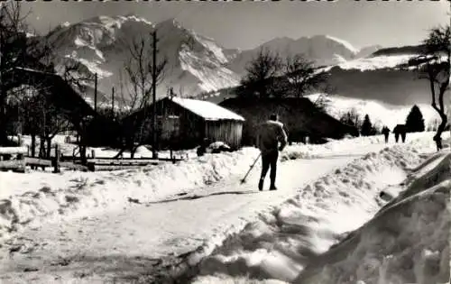 Ak Combloux Haute Savoie, Vue sur le Mont Blanc