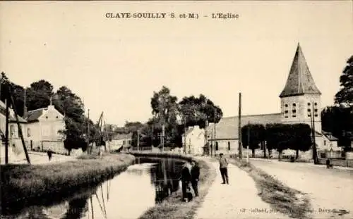 Ak Claye Souilly Seine et Marne, Kirche