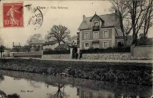 Ak Claye Seine et Marne, Villa Bellevue