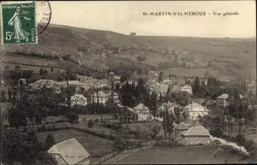 Ak Saint Martin Valmeroux Cantal, Panorama