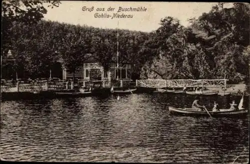 Ak Gohlis Niederau in Sachsen, Buschmühle