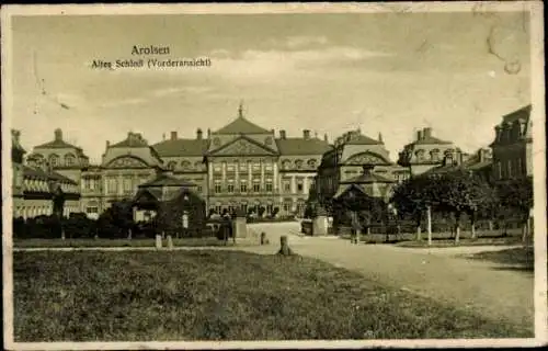 Ak Bad Arolsen in Hessen, altes Schloss, Vorderansicht