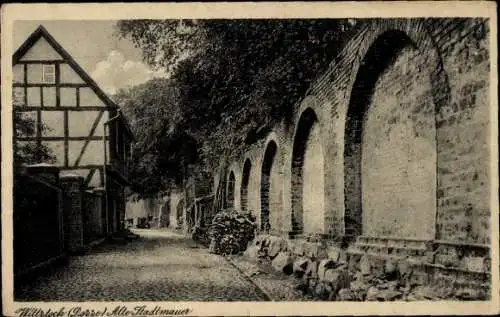 Ak Wittstock Dosse in der Prignitz, alte Stadtmauer