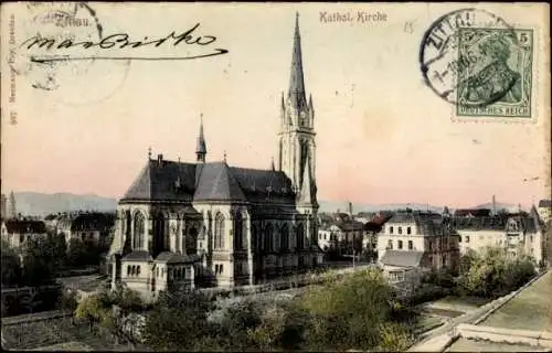 Ak Zittau in Sachsen, Katholische Kirche