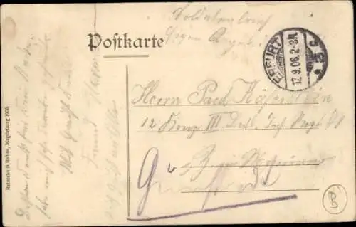 Ak Erfurt in Thüringen, Post, Neubau