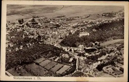 Ak Waltershausen in Thüringen, Gesamtansicht, Luftbild