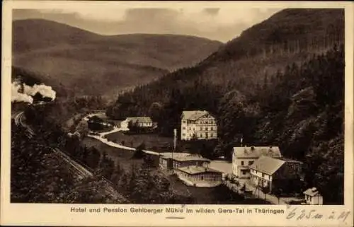 Ak Gehlberg Suhl in Thüringen, Hotel Pension Gehlberger Mühle