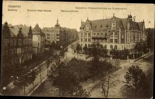 Ak Chemnitz, Heinrich Beck Str., Stephansplatz, Kassberg