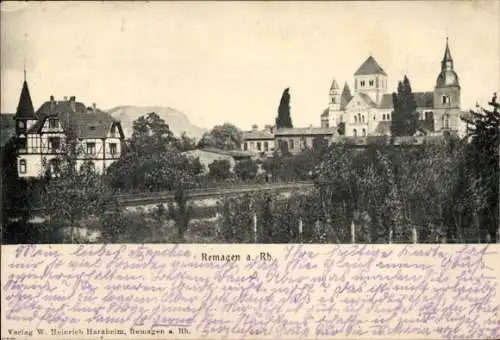 Ak Remagen am Rhein, Teilansicht