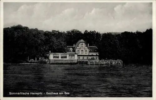 Ak Hainspitz in Thüringen, Gasthaus am See