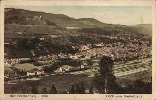 Ak Bad Blankenburg in Thüringen, Blick vom Beulwitzsitz