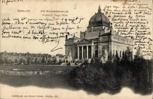 Ak Görlitz in der Lausitz, Ruhmeshalle