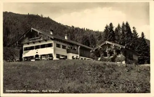 Ak Bad Wiessee in Oberbayern, Höhenwirtschaft Freihaus