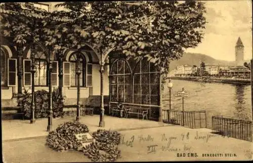 Ak Bad Ems an der Lahn, Benedetti Stein