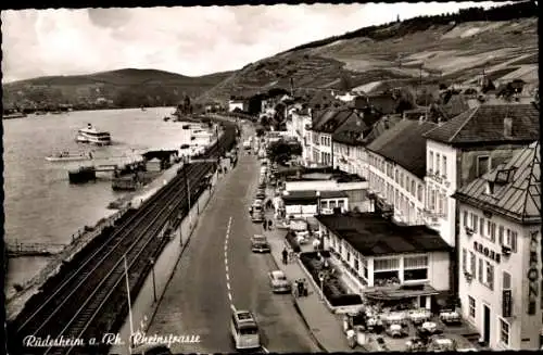 Ak Rüdesheim am Rhein, Rheinstraße