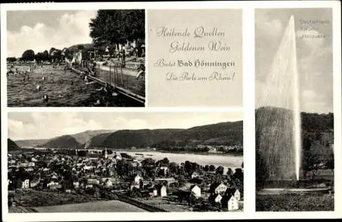 Ak Bad Hönningen am Rhein, Heilquelle, Thermalbad, Panorama