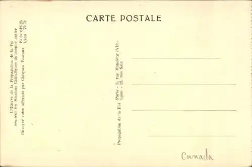 Ak Kanada, Canadian Far North Missions, Missionsoblate der Unbefleckten Jungfrau Maria