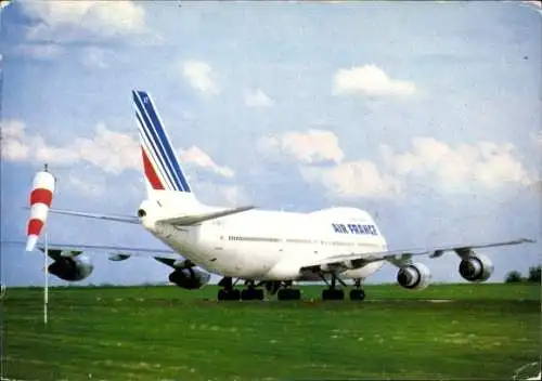 Ak Französisches Passagierflugzeug, Boeing 747, Air France