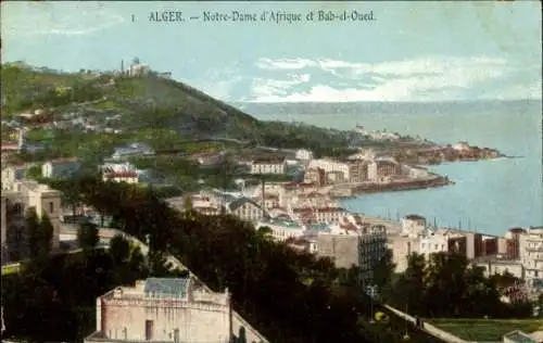 Ak Algier Algier Algerien, Notre Dame d'Afrique, Bab-el-Oued