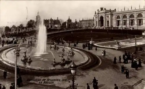 Ak Brüssel Brüssel, Ausstellung 1910, Le Bassin