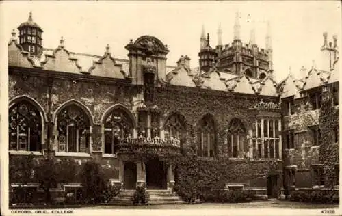 Ak Oxford Oxfordshire England, Oriel College