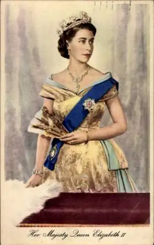 Ak Königin Elizabeth II, Portrait