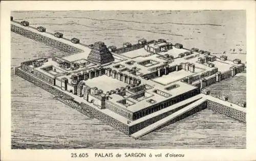 Ak Sargon Irak, Schloss, Luftbild