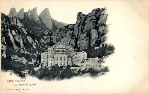 Ak Montserrat Katalonien, Das Kloster