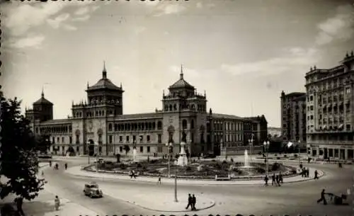 Ak Valladolid Castilla y León, Denkmal für José Zorrilla, Kavallerie-Akademie